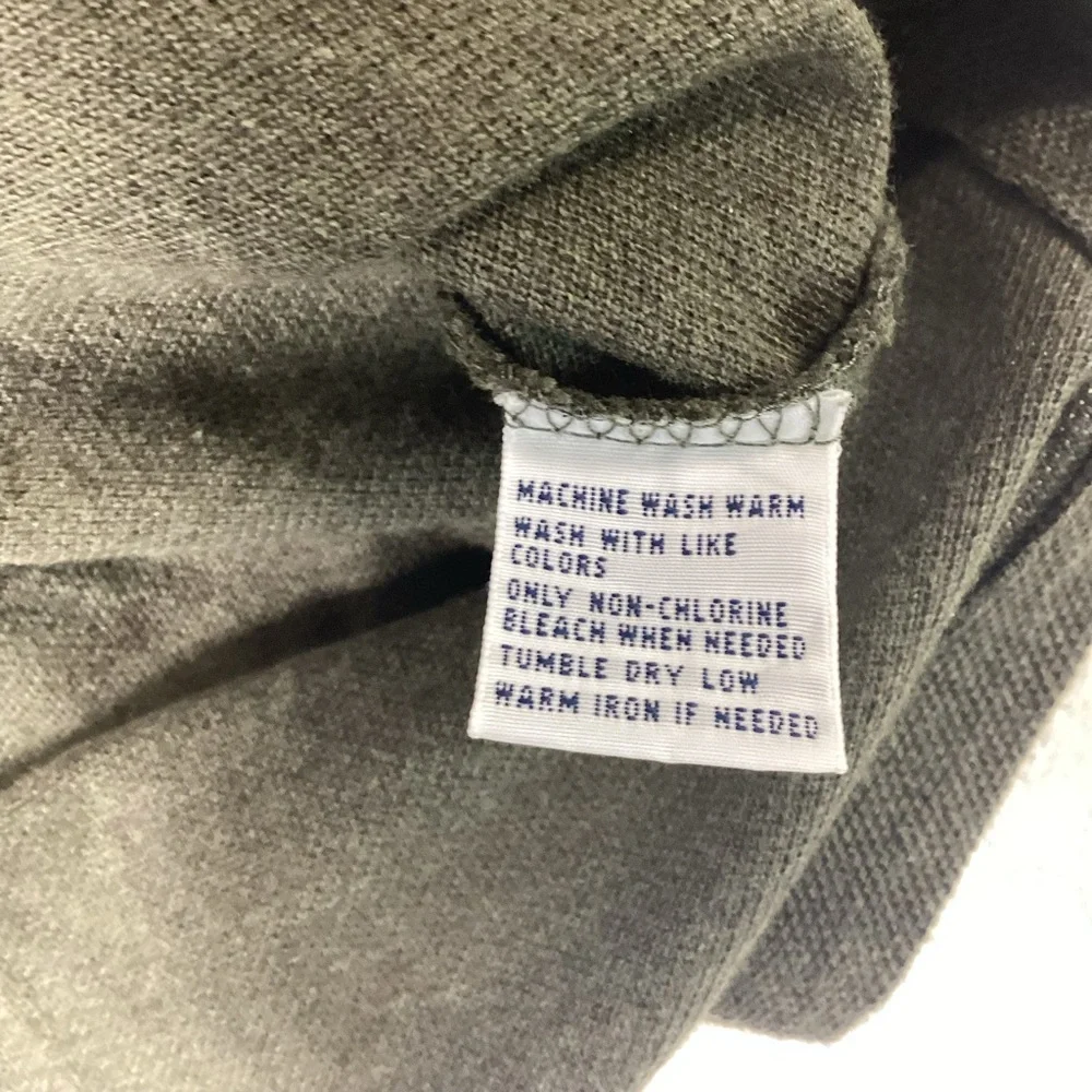 Polo by Ralph Lauren Iconic Mesh Long Sleeve‎ Knit Shirt Mens Size Large Green